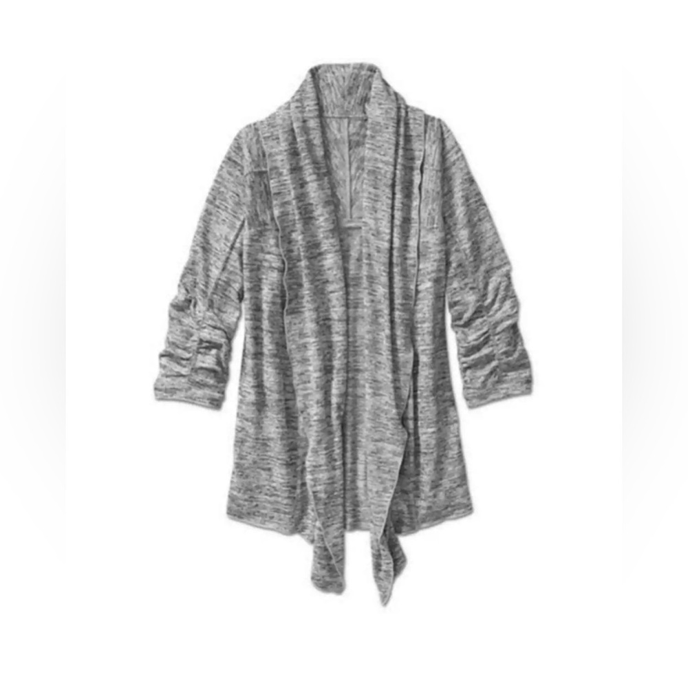Athleta Haven Wrap Cardigan Grey Heather M